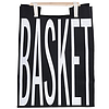 Borsa shopper com manici in legno Basket Bigismore cm 50x65x35