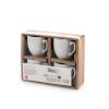 Set 4 tazzine da caffè in porcellana bianca