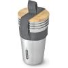 Set 4 bicchieri in acciaio inox Picnic Cup 500 ml