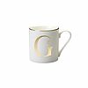 Tazza mug in porcellana lettera G