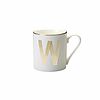 Tazza mug in porcellana lettera W
