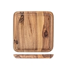 Vassoio quadrato in legno di acacia cm 20x20x2