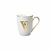 Tazza mug in porcellana lettera V