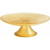 Alzata in vetro effetto glitter Charme Gold cm 21,5