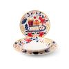 Servizio piatti 18 pezzi in new bone china Jolly