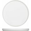 Set 6 piatti piani in porcellana Norway bianco cm 26