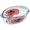 Casseruola ovale in vetro borosilicato con coperchio Ocuisine