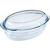 Casseruola ovale in vetro borosilicato con coperchio Ocuisine