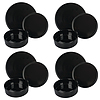 Servizio piatti 12 pz Gourmet Black