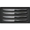 Set 4 coltelli bistecca lama nera