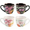 Set 6 tazzine da caffè in new bone china Caroline