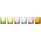 Set 6 bicchieri colorati Timeless