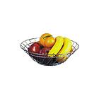 Cestino porta frutta e pane in filo metallo cromato Kitchen cm 32