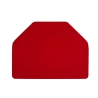 Set 4 tovagliette sagomate antimacchia Mali rosso cm 29,5x39,5