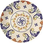 Set 12 piatti piani in stoneware Jasmine cm 25