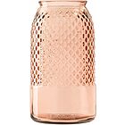 Vaso in vetro riciclato Diamante rosa cm 28