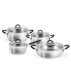 Batteria pentole 8 pezzi in acciaio inox Inoxicon