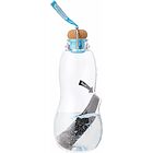 Bottiglia in tritan Eau Good con tappo in silicone e sughero e filtro a carbone attivo 800 ml azzurro