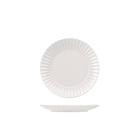 Set 6 piatti frutta in stoneware Lotus bianco cm 21