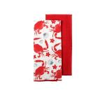 Set 2 strofinacci in cotone e poliestere Coral cm 38x63