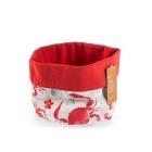 Cestino porta pane in cotone e poliestere Coral cm 16