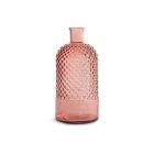 Vaso in vetro riciclato rosa Diamante