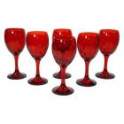 Set 6 calici rossi da vino Optic