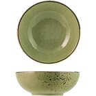 Set 6 piatti fondi bolo in stoneware verde Reactive cm 16,5