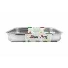 Rostiera rettangolare antiaderente alta in acciaio inox