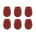 Set 6 bicchieri acqua Happy Hour rosso