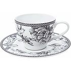 Set 4 tazze da tè in porcellana con piattino Mayfair