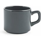 Set 24 tazze da tè in stoneware Stoccolma grigio