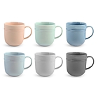 Set 6 tazze mug in porcellana Loft