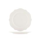 Set 6 piatti piani festonati Blanc cm 27