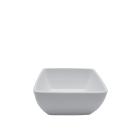 Set 6 coppette in melamina bianca cm 19x19
