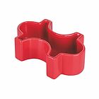 Ciotola design in ceramica Puzzle rosso