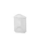 Porta utensili triangolare in ferro bianco Loft cm 12x8x12,5
