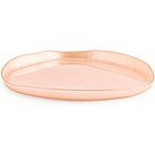 Set 6 piatti in vetro metallizzato Mush rosa cm 21