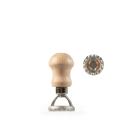 Stampo ravioli a molla in alluminio con manico in legno cm 3,4