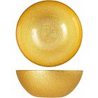 Set 6 ciotole in vetro effetto glitter Charme Gold cm 22