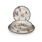 Servizio piatti in stoneware 18 pezzi Retro Skiers