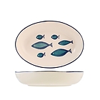 Pirofila ovale in ceramica Mediterraneo cm 24x35,5