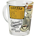 Tazza mug in vetro Coffee 260ml