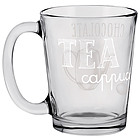 Tazza mug in vetro Easy White cl 31