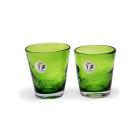 Set 6 Bicchieri Verdi in vetro soffiato cl. 20