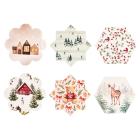 Sottopentola in ceramica con fondo in sughero decoro natale(fantasie assortite)