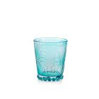 Set 6 bicchieri in vetro Garden azzurro cl 35