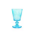 Set 4 calici in vetro Garden azzurro cl 25