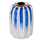 Vaso in porcellana Egeo bianco blu e oro (5912562)
