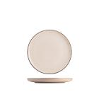 Set 6 piattini pane in porcellana Pearl avorio cm 15